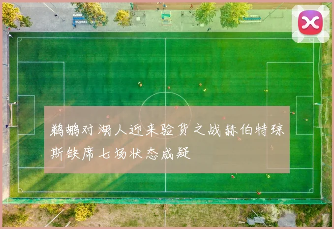 鹈鹕对湖人迎来验货之战赫伯特琼斯缺席七场状态成疑